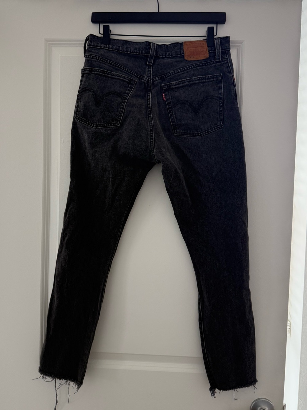 Levi’s 501S Skinny Black Distressed Jean